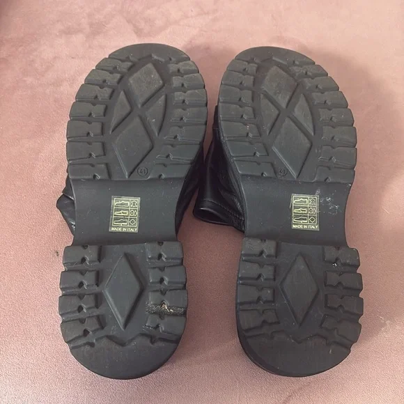 Free People Black Platform Edgy Clogs Size 41 - Picture 5 of 8